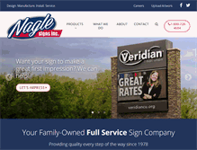 Tablet Screenshot of naglesigns.com